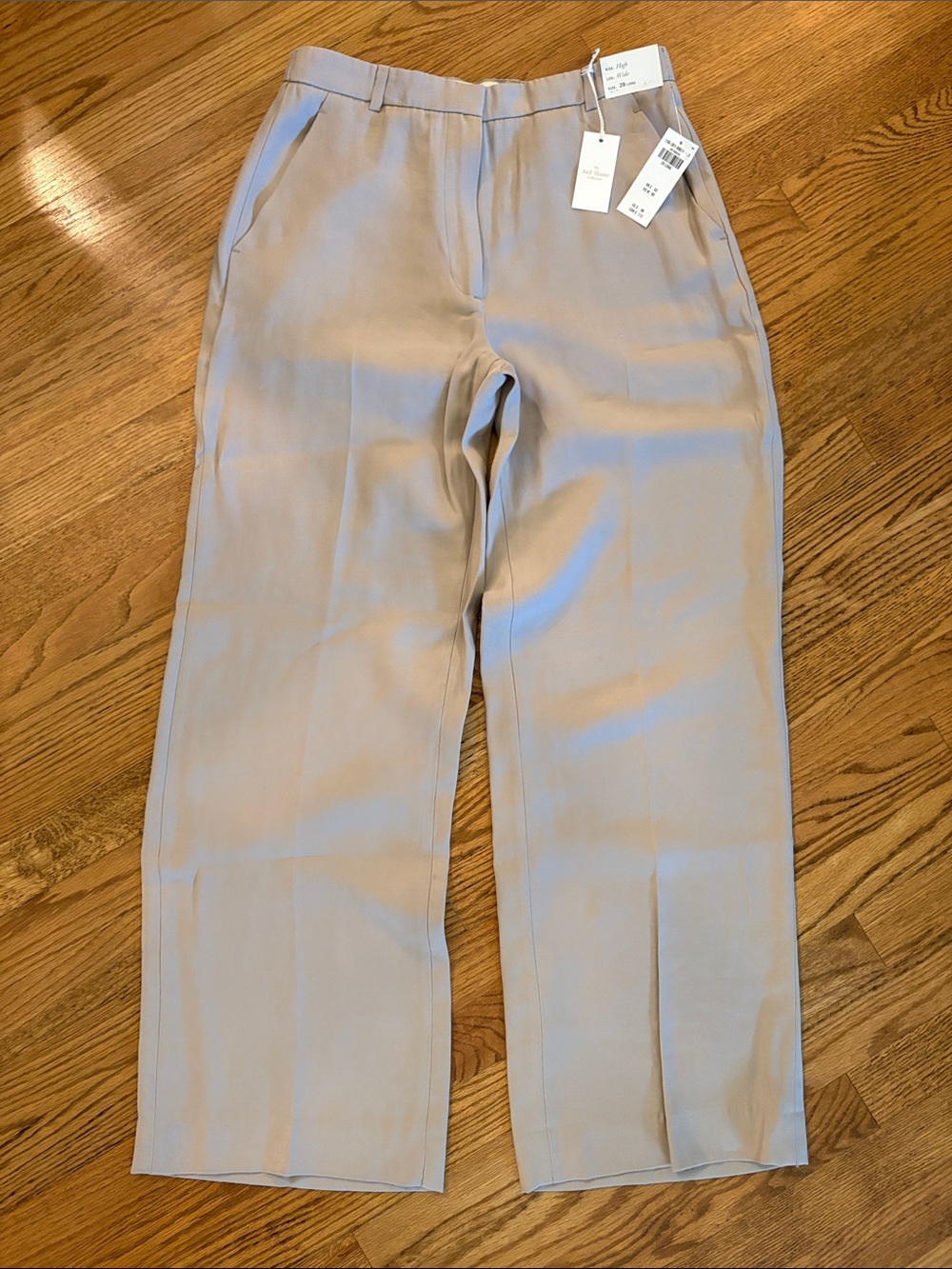 Abercrombie Wide Leg Trousers - Sand - 28 - 30” inseam